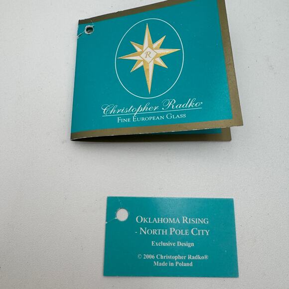 Christopher Radko Oklahoma Rising Centennial Ornament Commemorative 2007 - Picture 11 of 14